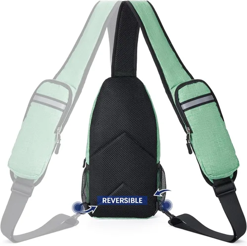 Vista 4 de BOSTANTEN Bolsa tipo bandolera, mochila cruzada con RFID, bolsa de hombro para hombres y mujeres, viajes, senderismo, casual