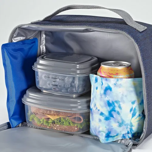 Vista 7 de Fit & Fresh Metro Tote + Cool Coolers - Bolsas de hielo suaves (paquete de 2)