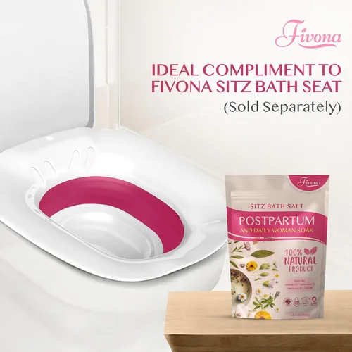Vista 8 de Sal de baño posparto Care Sitz - Mezcla de sal de Epsom con aceites esenciales, tratamiento calmante para hemorroides, curación perineal después