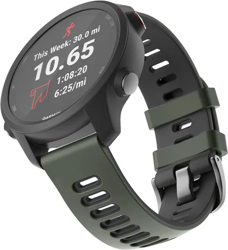 Vista 2 de OVERSTEP - Correa de reloj para Garmin Forerunner 245/645/Vivoactive 3/5/6 Correa de liberación rápida de 0.787 in para Garmin Forerunner