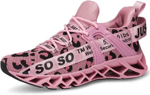 Vista 20 de Umyogo Zapatos deportivos, antideslizantes, para caminar, para mujer 1-1Púrpura