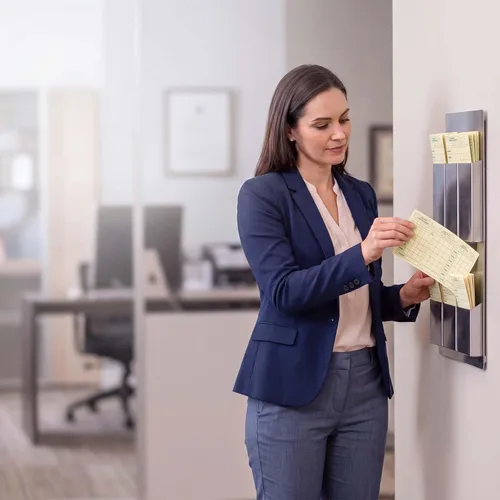 Vista 3 de Tarjeta de tiempo semanal de 250 unidades para empleados