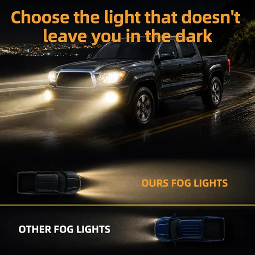 Vista 4 de Suparee. - Conjunto de luces antiniebla LED para Tacoma, Tundra 4runner, Corolla, Camry. Fits Tacoma 2005-2011/Tundra 2007-2013/Sequoia