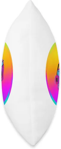 Vista 2 de Sunset Retro Walkman 90's Graphic Throw Pillow, 16x16, Multicolor