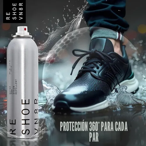 Vista 3 de RESHOEVN8R Spray impermeable para zapatos - Protector de lluvia y manchas