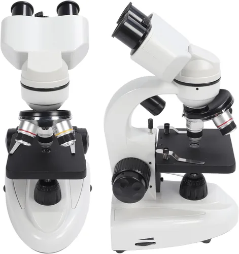 Vista 8 de Microscopio binocular compuesto 40X-5000X Aumento Rotación de 360 ° Sistema de iluminación ajustable Microscopios profesionales para pruebas
