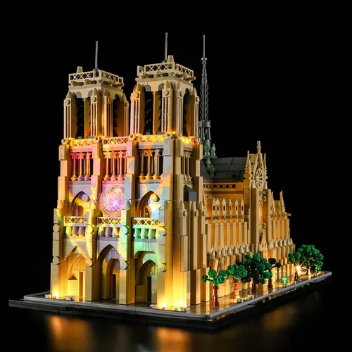 Vista 8 de BRIKSMAX Kit de luces compatible con LEGO Notre Dame Cathedral-Control