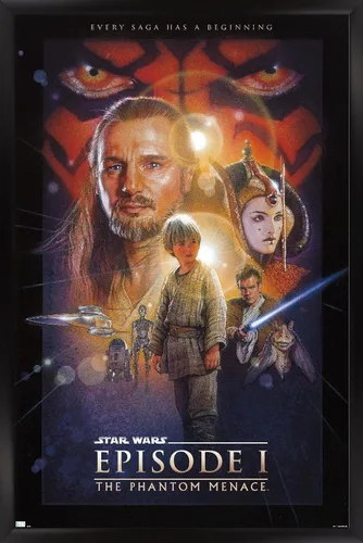 Vista 8 de Trends International Star Wars: The Phantom Menace - Póster de pared de una hoja (sin bloque de facturación), 34 pulgadas de largo x 22.4 pulgadas
