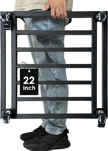 Vista 15 de Soporte cuadrado para plantas de 18 pulgadas con ruedas, resistente, organizador grande de metal para plantas en interiores y exteriores, plataforma
