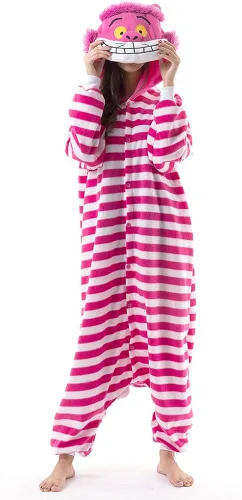 Vista 2 de Beauty Shine Unisex Adult Cartoon Costume Halloween Christmas Sleepwear Jumpsuit Onesies Plush Cosplay Pajamas