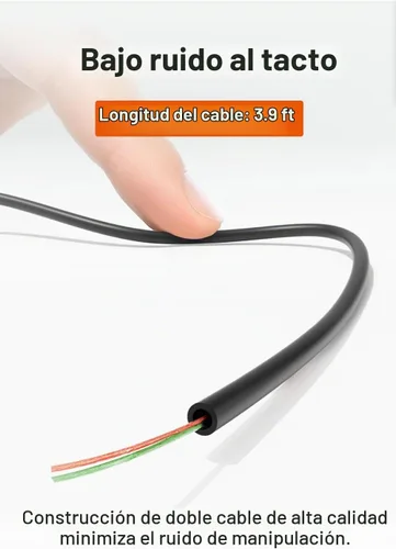 Vista 7 de FUNLOGY Auriculares con cable (0.138 in, negro)