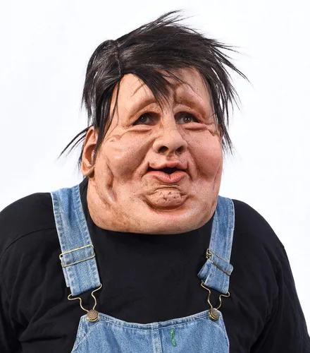 Vista 3 de Zagone Studios Máscara Fat Eddie, máscara de hombre gordo una edición coleccionista Be Something Studios máscara beige