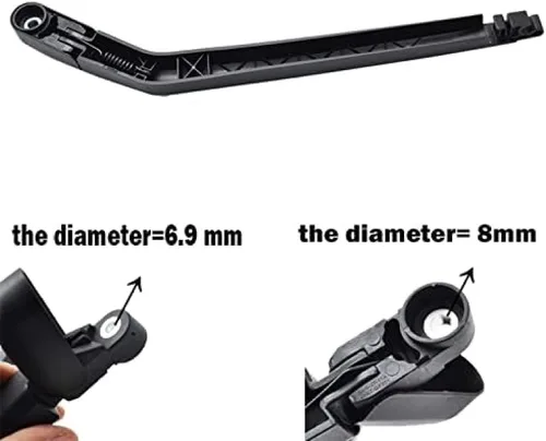 Vista 6 de Escobillas de limpiaparabrisas trasero para Nissan para X-Trail T31 2007-2012 kit de limpiaparabrisas