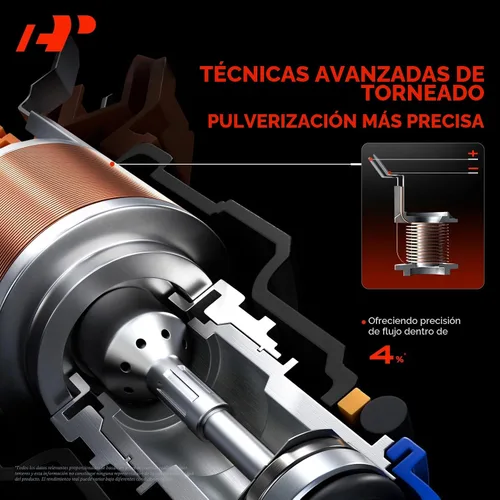 Vista 7 de A-Premium 4 agujeros 4 piezas inyectores de combustible compatibles con Jeep Compass 2007-2017, Patriot 2007-2017 y Dodge Journey 2009-2015, Avenger