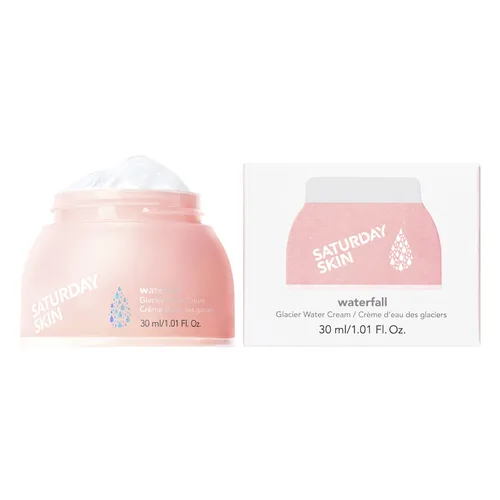 Vista 7 de Saturday Skin Waterfall Glacier Water Crema facial – Hidratante facial coreano sin aceite para piel grasa, hidratante facial de gel ligero y lindo