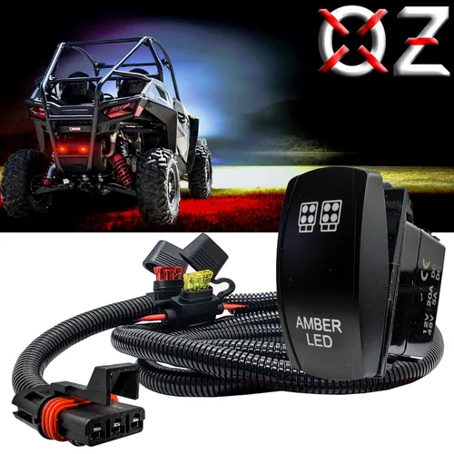 Vista 2 de OZ-USA Kit de cables de enchufe de barra de bus de potencia con interruptor basculante de encendido/apagado compatible con Polaris Pulse Power