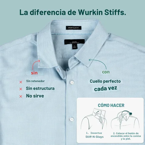Vista 5 de Würkin Stiffs Varillas Magnéticas de Plástico para Cuello Como se Vio en Shark Tank Insertos de Cuello Stiff-N-Stays