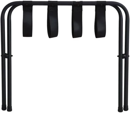 Vista 6 de Mabel Home Portaequipajes plegable de metal negro