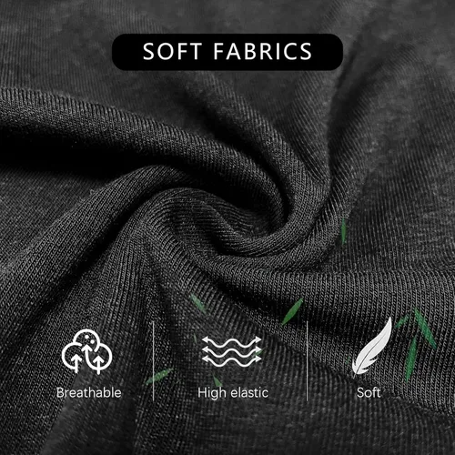 Vista 3 de Jimonda Paquete de ropa interior suave para hombre, transpirable, rayón de bambú y fibra de cobre, calzoncillos tipo bóxer con bolsa
