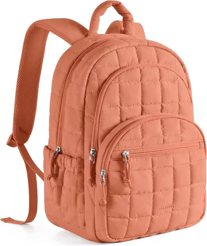 Vista 21 de BAGSMART Mochila de viaje para mujer, mochila universitaria para laptop de Negro