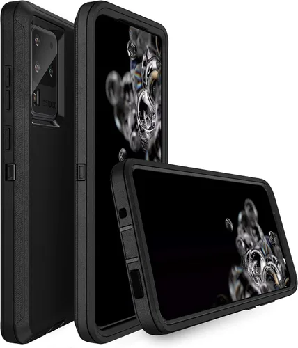 Vista 3 de MXX Funda resistente para Samsung Galaxy S20 Ultra (sin protector de pantalla) contra caídas Funda resistente para Galaxy S20 Ultra 5G (negro)