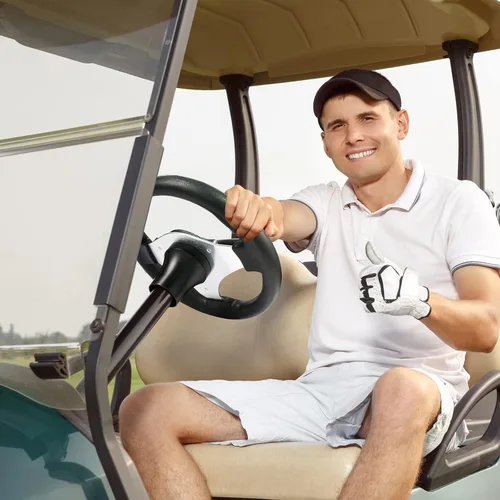 Vista 8 de Roykaw Adaptador de dirección para carrito de golf compatible con Club Car DS Negro
