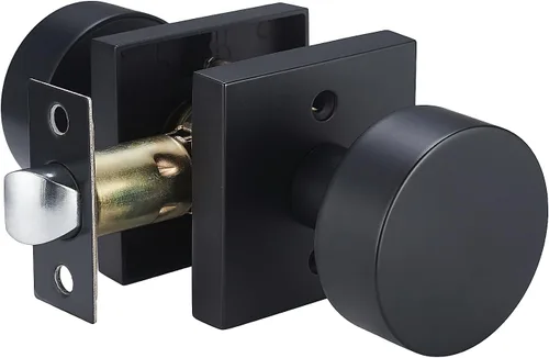 Vista 11 de Pomos de puerta de privacidad color negro mate - Manijas modernas para pasillo, dormitorio y baño