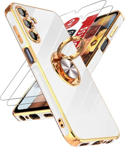 Vista 124 de LeYi Funda para iPhone XR: con Protector de Pantalla de Vidrio Templado [Paquete de 2] Soporte de Anillo Giratorio de 360°, Soporte Magnético