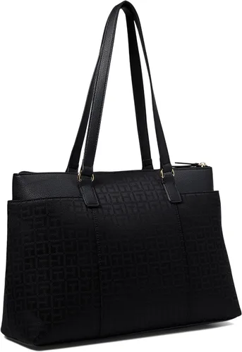 Vista 2 de Tommy Hilfiger Evelyn II Tote-Square Monogram Jacquard
