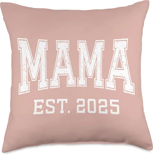 Vista 4 de Mama Est 2025 Custom Mom Personalized Mothers Day Customized Throw Pillow