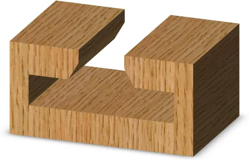 Vista 3 de Whiteside 3075 T-Slot Cutter Router Broca: diámetro grande de 1-3/16 pulgadas, diámetro pequeño de 3/8 pulgadas, longitud de 1/4 de pulgada