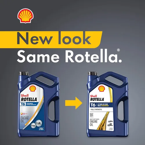 Vista 5 de Shell Rotella Aceite de motor T6 completamente sintético 5W-40, 1 cuarto de galón (paquete de 6)