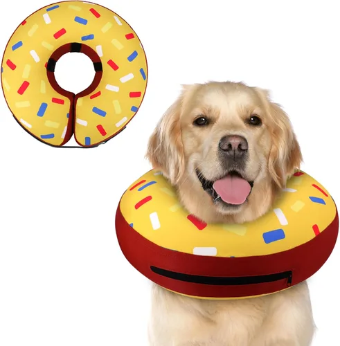 Vista 7 de Supet - Collar isabelino inflable para recuperación, posoperatorio