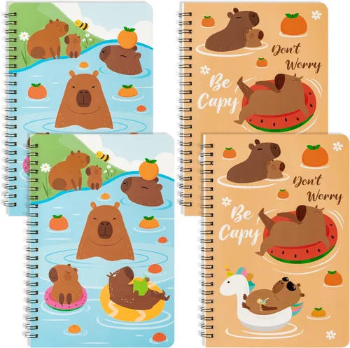 Vista 32 de B1ykin Cuadernos en espiral A5, 2 unidades, 50 hojas, 100 páginas, encuadernados con alambre, regalo de agradecimiento al profesor, cuaderno