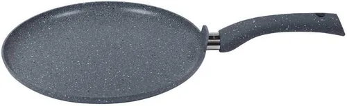 Vista 2 de Wonderchef Sartén para crepes Dosa Tawa de aluminio forjado de granito antiadherente y libre de PFOA, sartén de 9.4 in, gris