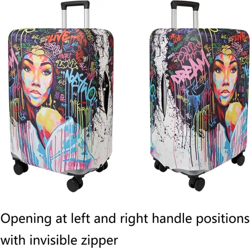 Vista 2 de WUJIAONIAO - Funda protectora para equipaje de viaje, 18 - 32 pulgadas 45.72 a 81.28 cm.