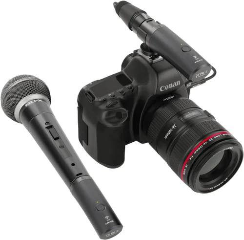 Vista 6 de Sistema de Micrófono Inalámbrico NUX B-3RC 2.4GHz con Estuche de Carga, Paquete de Micrófono, 24-bit/44.1kHz, Transmisión de Larga Distancia