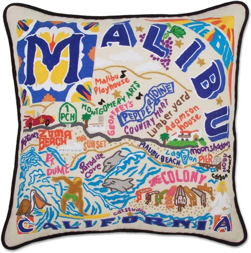 Vista 106 de Catstudio Portland (Oregon) - Almohada decorativa bordada