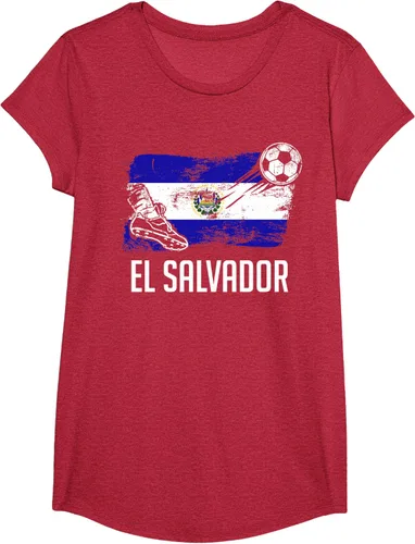 Vista 40 de Camiseta salvadoreña con bandera de fútbol salvadoreño