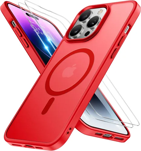 Vista 113 de Miracase Funda diseñada para iPhone SE 2022/SE 2020/7/8, funda multicolor de silicona a prueba de golpes (rojo)