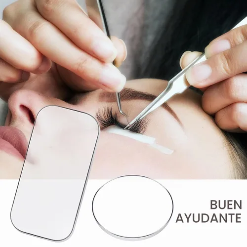 Vista 4 de Maitys 6 almohadillas de silicona para extensiones de pestañas para pestañas, reutilizables, adhesivas, de silicona, para extensiones de pestañas
