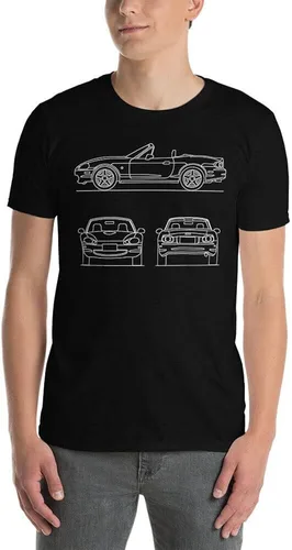 Vista 8 de MX-5 Roadster Miata Sports Car - Camiseta para hombre de Japón Eunos Sports Cars