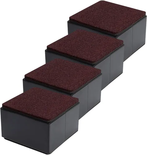 Vista 15 de Ezprotekt Elevadores de cama y muebles de 2 pulgadas, elevadores redondos pesados para sofá y sillas, ancho de 2.4 pulgadas, añade 2 pulgadas