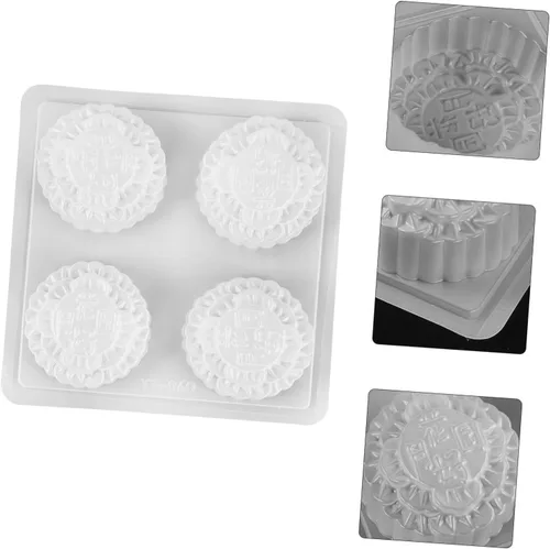 Vista 4 de COHEALI Molde de galletas de bricolaje molde de cocina para pastel de luna de cocina, molde de pastel de luna de bricolaje, molde de chocolate