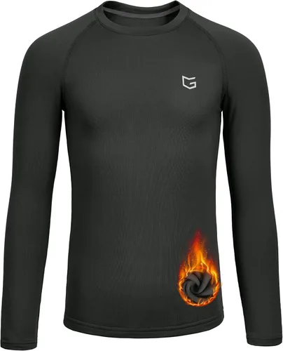 Vista 9 de G Gradual Camiseta Térmica de Compresión para Niños Jóvenes de Manga Larga con Forro Polar Camiseta Interior para Niños Fútbol Americano Béisbol