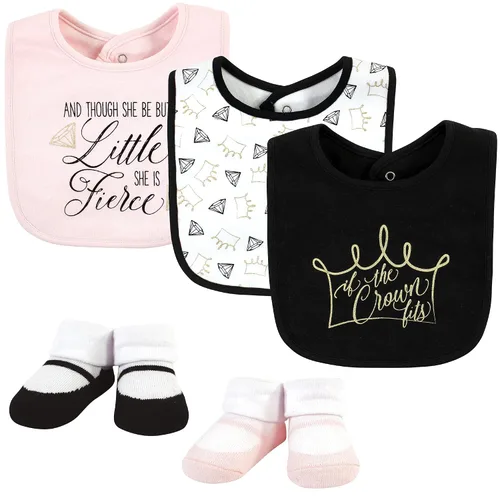 Vista 5 de Yoga Sprout Juego de babero y accesorios de bandana, 5 piezas, flechas
