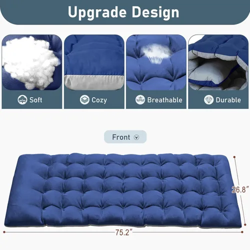 Vista 7 de Slsy Catres de dormir para adultos, tumbonas plegables de 5 posiciones al aire libre, cama plegable portátil para playa, césped, camping, piscina