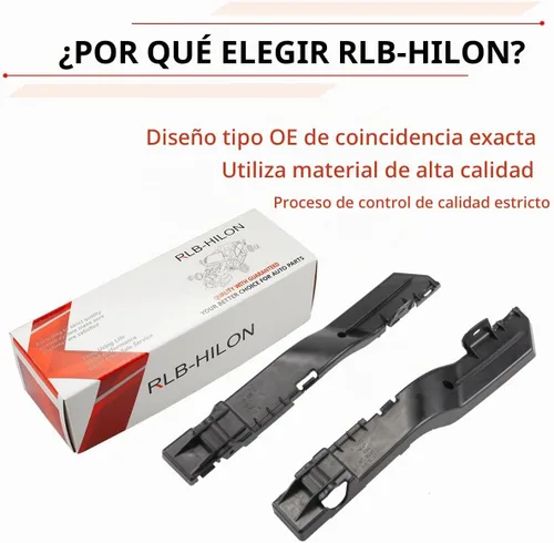 Vista 2 de RLB-HILON Soporte de Parachoques Delantero Compatible con Dodge Journey 2009 2010 2011 2012 2013 2014 2015 2016 2017 2018 Año, para 5178411AD