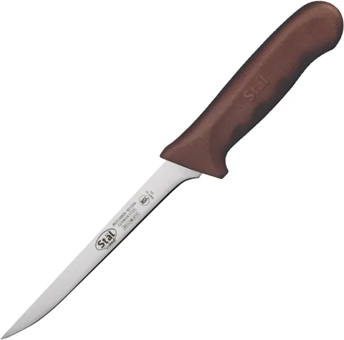 Vista 5 de Winco - Cuchillo para deshuesar de acero alemán de grado comercial, estrecho, azul, 6 pulgadas