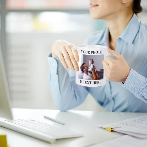Vista 7 de Taza de café personalizada, taza de café personalizada, regalo de foto personalizada, tazas personalizadas con foto y texto, regalo de cumpleaños